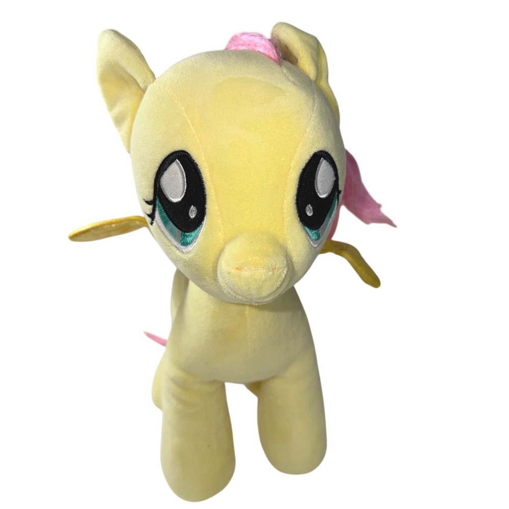 Build-A-Bear My Little Pony Fluttershy Plush Yellow Pink Gold Wings Pegasus MLP